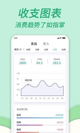 家庭记账本截图1
