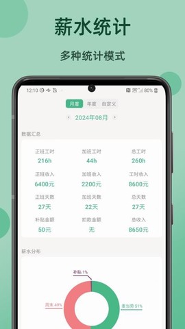 极简记工时截图3