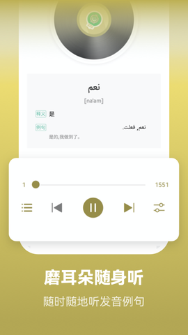 莱特阿拉伯语学习背单词截图2