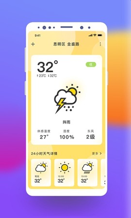 极简桌面天气截图1