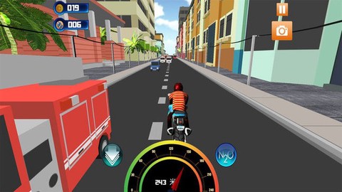 真实公路摩托车3D截图1