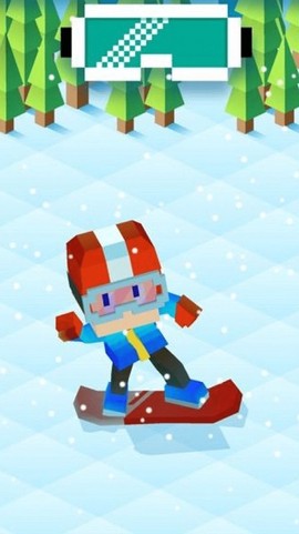像素方块滑雪截图3