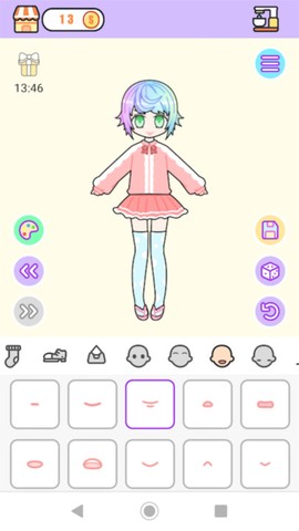 粉彩女孩换装软件截图3