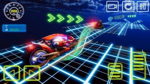 霓虹摩托车特技赛车截图3