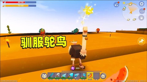 迷你世界怎么繁殖鸵鸟