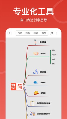 寻简思维导图截图3