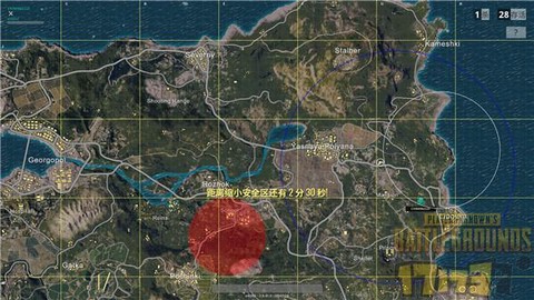 绝地求生怎么看安全圈