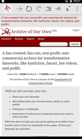 ao3官方网站截图1