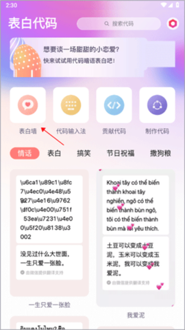 表白代码截图3