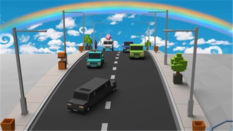 疯狂的汽车道路截图1