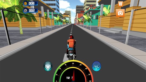 真实公路摩托车3D截图1