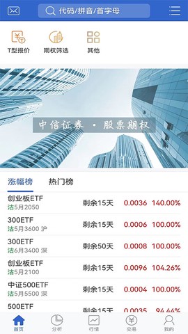 中信汇点期权图1