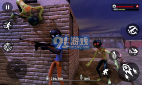 火柴人僵尸英雄图3