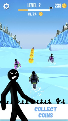 火柴人雪橇赛图1