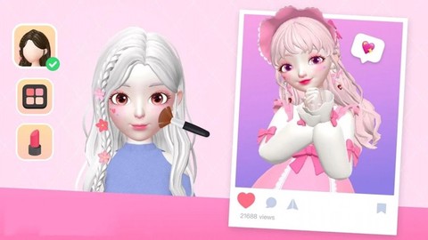 公主少女爱美容图3