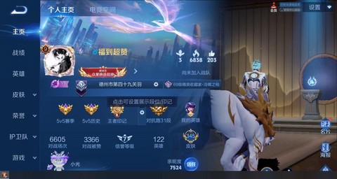 王者荣耀怎么查看贵族