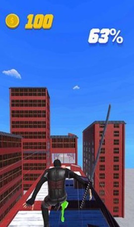 屋顶忍者跑酷截图2