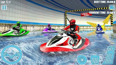 水上摩托艇竞赛3D截图1