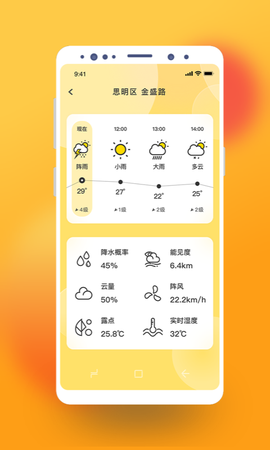 极简桌面天气截图3