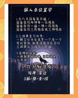 狼人杀神位指的是什么