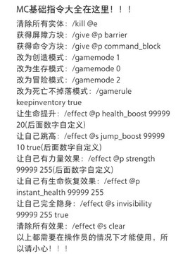 我的世界有什么好玩的指令[图1]