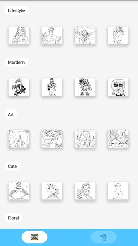 梦幻童话填色图1