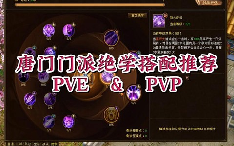 天龙八部唐门怎么加点[图1]