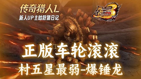 怪物猎人爆锤龙怎么打