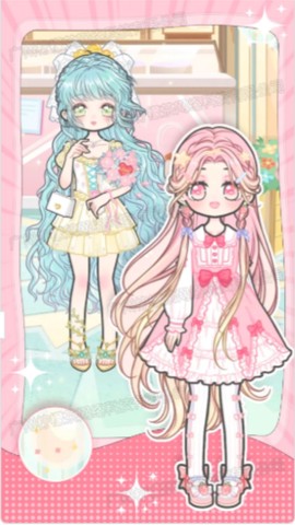 托卡粉彩少女换装截图2