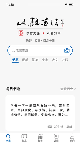 以观书法截图1