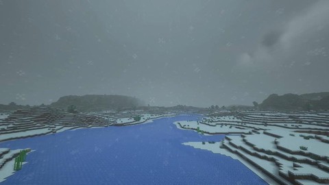 手机我的世界如何下雪