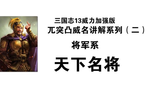 三国志13威名怎么看