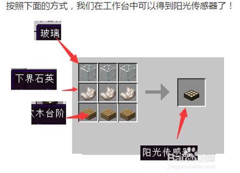 我的世界阳光传感器怎么用[图1]