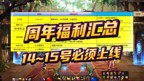 dnf周年庆什么时间