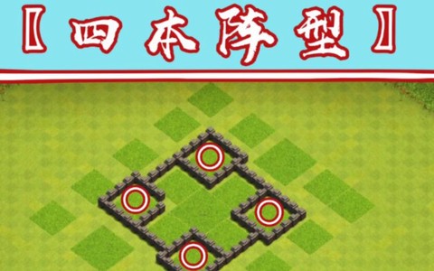 部落冲突4本怎么摆