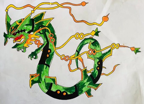 神奇宝贝怎么画裂空座[图2]