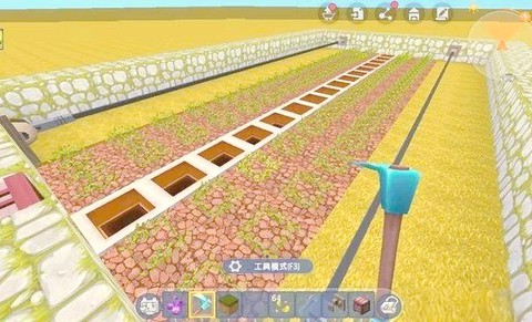 迷你世界如何收割小麦