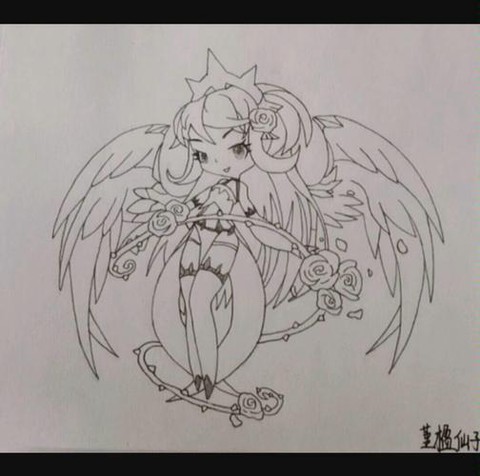 洛克王国小洛克怎么画