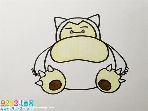 神奇宝贝卡比兽怎么画